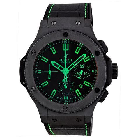 all black green hublot|hublot all black watch.